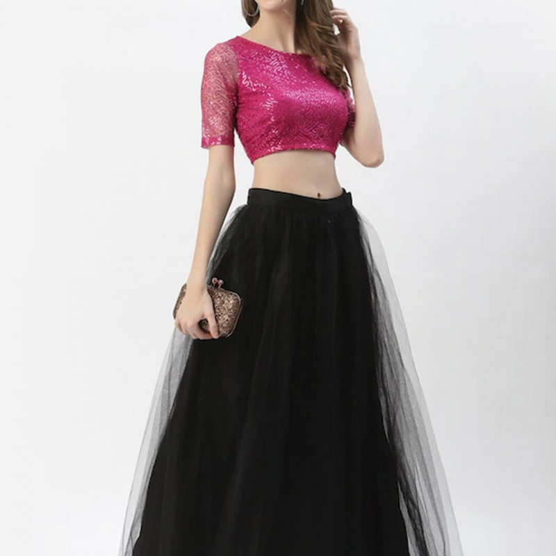 Pink crop regular Top