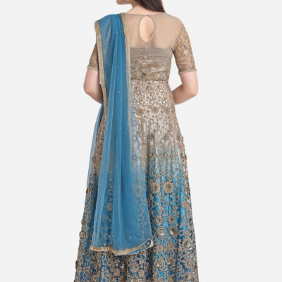 Three-Quarter Sleeves Dress Material